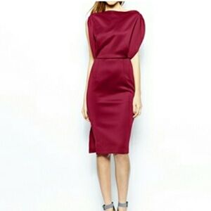 Beautiful Cranberry ASOS dress.